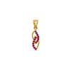 18K Yellow Gold Gold Ruby Pendants for women image 1