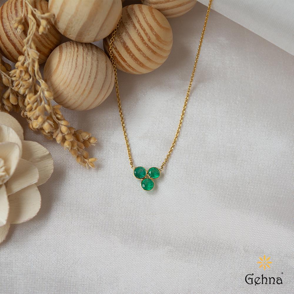 18K Yellow Gold Gold Emerald Chain for women