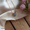 18K Yellow Gold Gold Opal Chain for women image 1