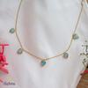 18K Yellow Gold Gold Opal Chain for women image 1