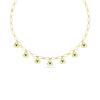 14K Yellow Gold Gold Emerald Chain for women image 1
