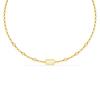 14K Yellow Gold Gold Cultured Freshwater Pearl Chain for women image 1