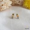18K Yellow Gold Gold Blue Topaz,Peridot,Diamond,Citrine Earrings for women image 1