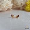 18K Yellow Gold Gold Garnet,Diamond,Citrine Earrings for women image 1
