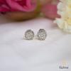 18K White Gold White Gold Diamond Earrings for women image 1