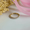 18K Yellow Gold Gold Diamond Rings for women image 1