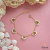 18K Yellow Gold Gold Cultured Freshwater Pearl Bracelets for women image 1