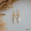 18K Yellow Gold Gold Cultured Baroque Pearl Earrings for women image 1