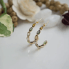 18K Yellow Gold Gold Tourmaline Earrings for women image 1