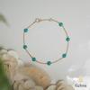 18K Yellow Gold Gold Turquoise Bracelets for women image 1