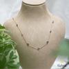 18K Yellow Gold Gold Sapphire Chain for women image 1