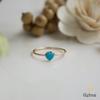 18K Yellow Gold Gold Turquoise Rings for women image 1