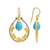 925 Sterling Silver Silver Turquoise Earrings for women image 2