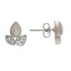 925 Sterling Silver Silver Topaz,Moonstone Earrings for women image 2