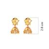 18K Yellow Gold Gold Mother Of Pearl Jhumki for women image 2