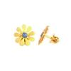18K Yellow Gold Gold Opal Earrings for women image 2