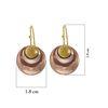 18K Yellow Gold,925 Sterling Silver Silver,Copper,Gold  Earrings for women image 2