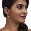 18K Yellow Gold Gold Ruby,Garnet,Citrine Earrings for women image 2