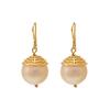 18K Yellow Gold Gold Cultured South Sea Pearl,Pearl Pendant Set for women image 2