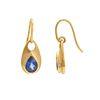 18K Yellow Gold Gold Kyanite Earrings for women image 2
