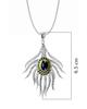 18K White Gold White Gold Blue Sapphire,Diamond,Emerald Pendants for women image 2