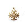 18K Yellow Gold Gold Diamond Pendants for women image 2