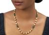 18K Yellow Gold Gold Cultured Baroque Pearl,Emerald Necklaces for women image 2