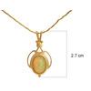 18K Yellow Gold Gold Opal Pendants for women image 2