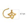 22K Yellow Gold Gold  Nosepins for women image 2