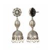 925 Sterling Silver Silver Synthetic Pearl Jhumki for women image 2