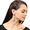 925 Sterling Silver Silver Chalcedony Earrings for women image 2