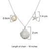 925 Sterling Silver Silver Synthetic Pearl Pendants for women image 2