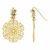 18K Yellow Gold Gold Cultured Freshwater Pearl Earrings for women image 2