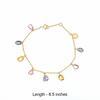 18K Yellow Gold Gold Orange Sapphire,Pink Sapphire,Blue Sapphire Bracelets for women image 2