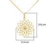 18K Yellow Gold Gold Diamond Pendants for women image 2