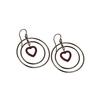 925 Sterling Silver Silver Ruby Earrings for women image 2