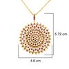 18K Yellow Gold Gold Sapphire,Ruby Pendants for women image 2