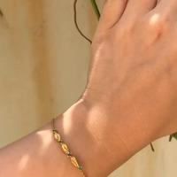 18K Yellow Gold Gold Emerald Bracelets for women image 2