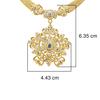 22K Yellow Gold Gold Diamond,Uncut Diamond Pendants for women image 2
