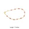 18K Yellow Gold Gold Pink Sapphire Bracelets for women image 2