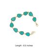18K Yellow Gold Gold Turquoise Bracelets for women image 2