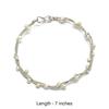 925 Sterling Silver Silver Synthetic Pearl Bracelets for women image 2