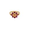 18K Yellow Gold Gold Yellow Sapphire,Ruby Rings for women image 2