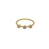 18K Yellow Gold Gold Diamond Rings for women image 2