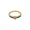 18K Yellow Gold Gold Diamond,Emerald Rings for women image 2