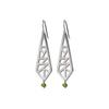 925 Sterling Silver Silver Peridot Earrings for women image 2