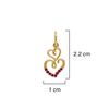18K Yellow Gold Gold Ruby Pendants for women image 2
