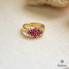 18K Yellow Gold Gold Ruby,Diamond Rings for women image 2