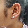 18K Yellow Gold Gold Opal Earrings for women image 2