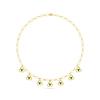 14K Yellow Gold Gold Emerald Chain for women image 2